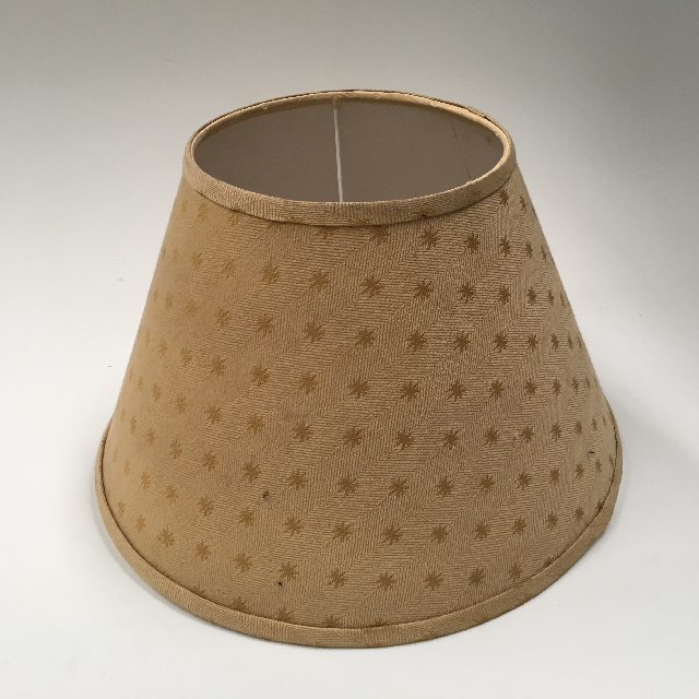 LAMPSHADE, Cone (Small) - Beige Brown Star Design
